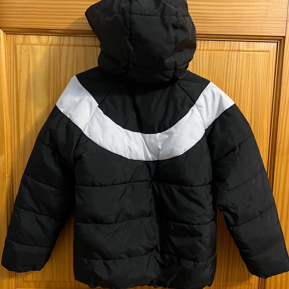 Kids Black and White Puffer Jacket